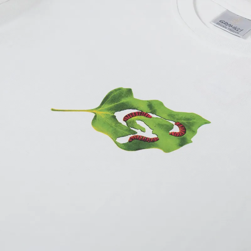 Gramicci Leaf T Shirt Vintage White-2
