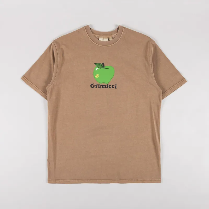 Gramicci Apple T Shirt Brown Pigment