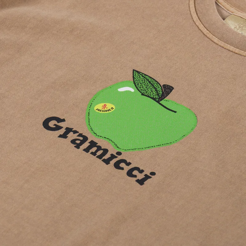 Gramicci Apple T Shirt Brown Pigment-2
