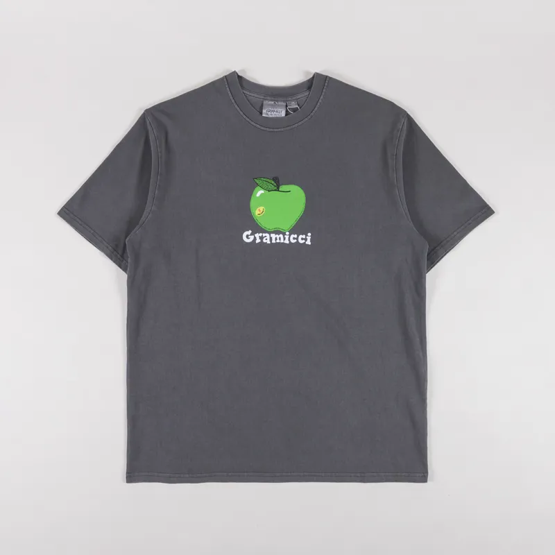 Gramicci Apple T Shirt Charcoal Pigment