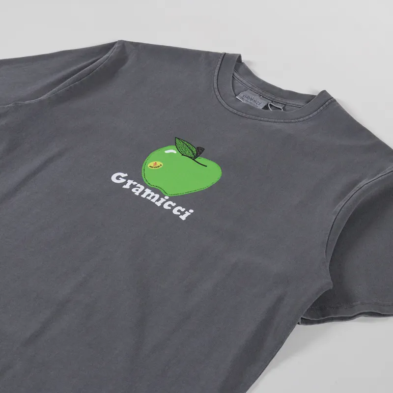 Gramicci Apple T Shirt Charcoal Pigment-1
