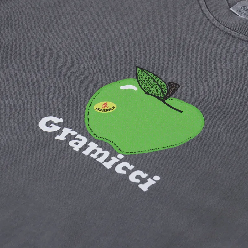 Gramicci Apple T Shirt Charcoal Pigment-2