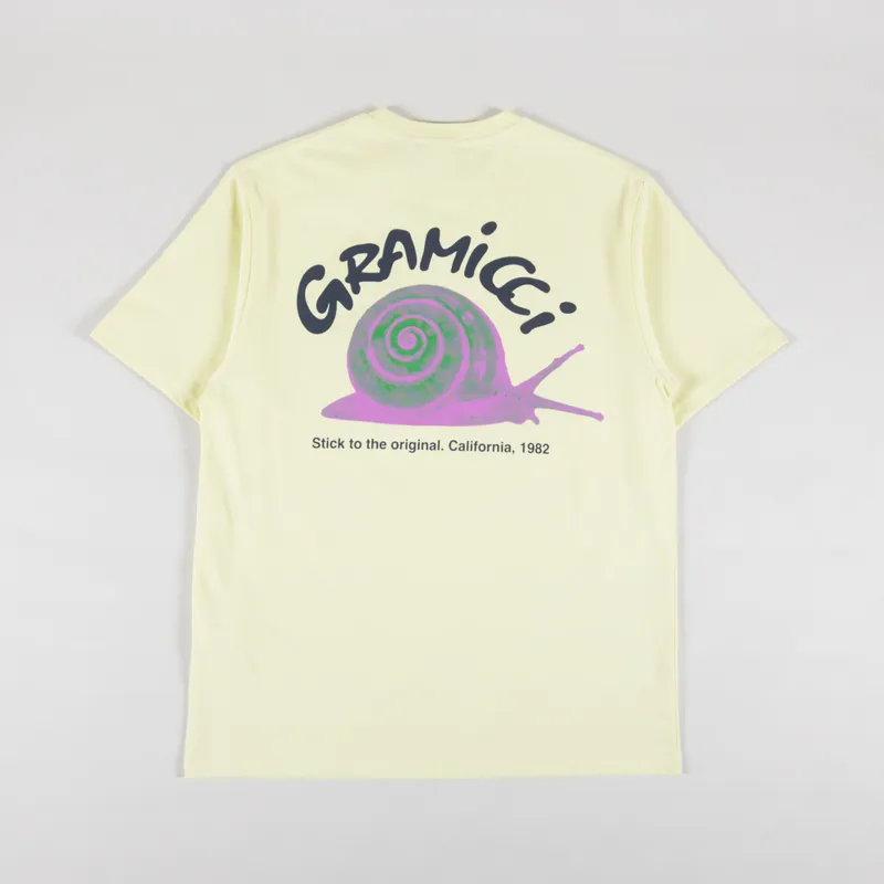 Gramicci Snail T Shirt Lemon