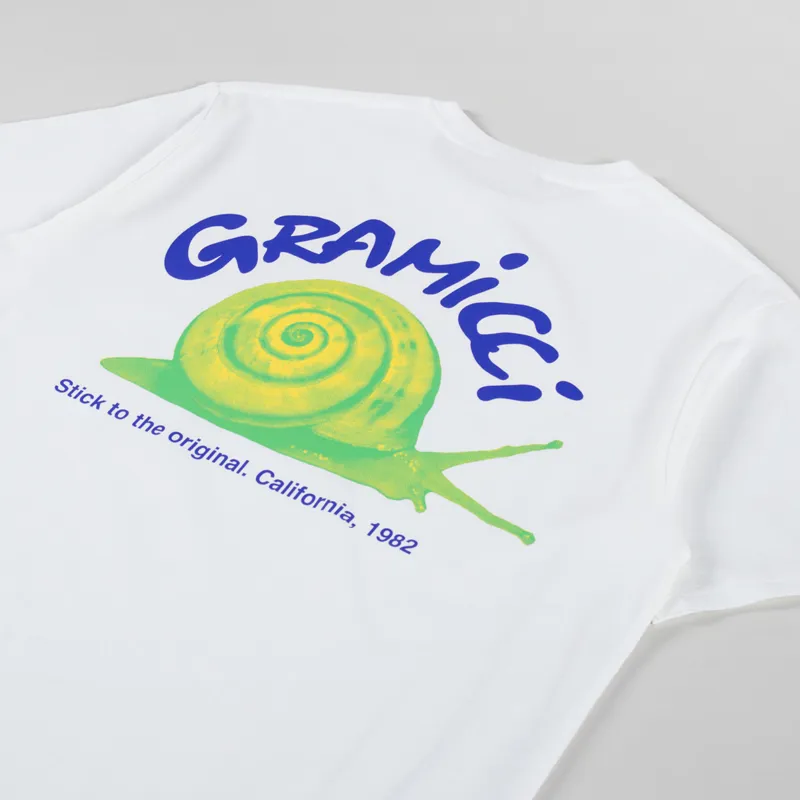 Gramicci Snail T Shirt White-2