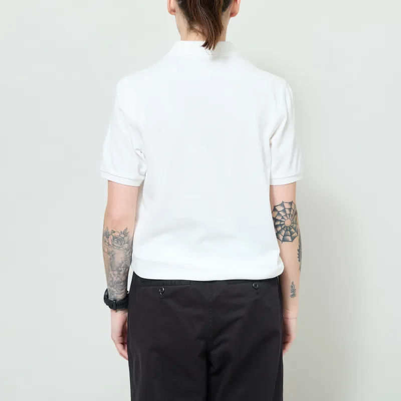 Fred Perry Womens Polo Shirt Snow White Navy-2