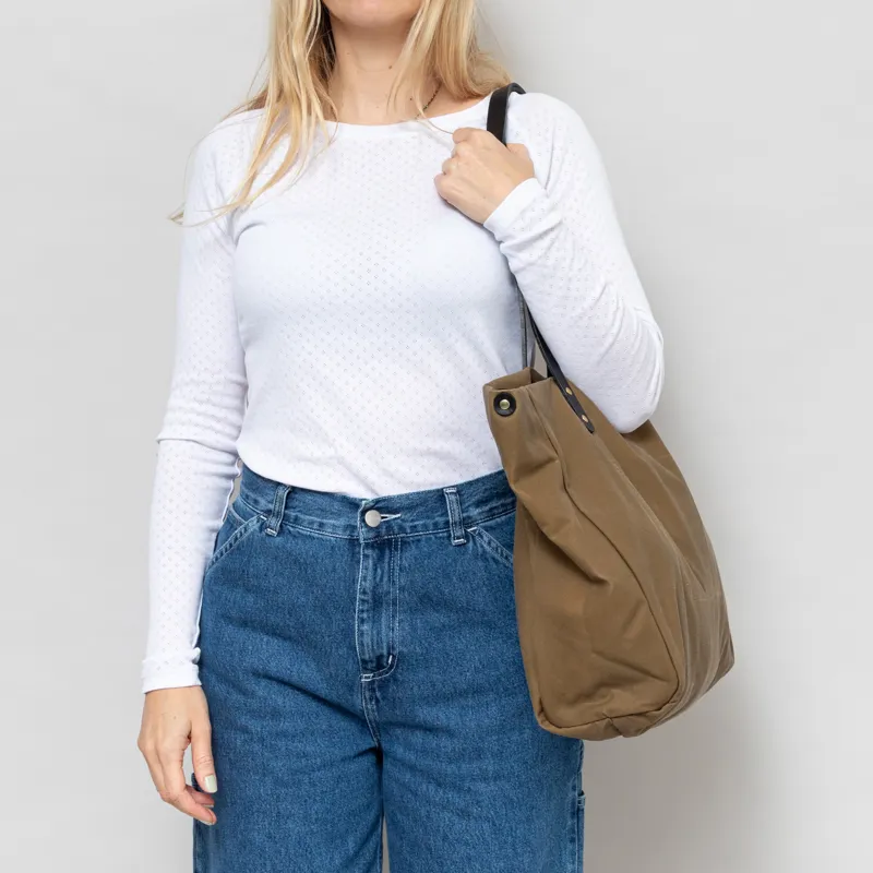 Kate Sheridan Womens Midi Waxed Tote Bag Sand-2