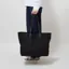 Kate Sheridan Womens Midi Waxed Tote Bag Black