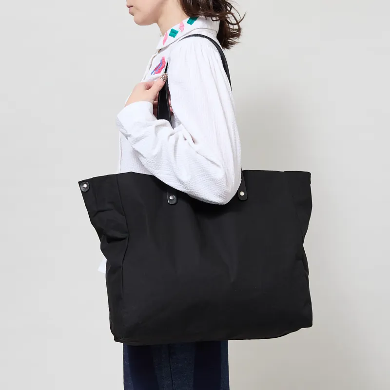 Kate Sheridan Womens Midi Waxed Tote Bag Black-2
