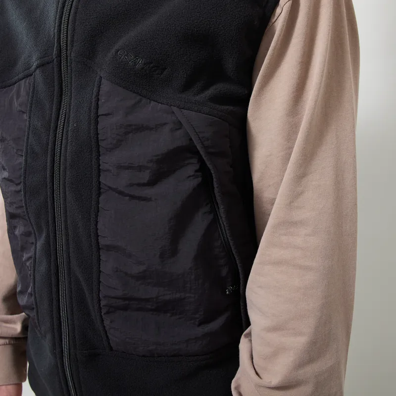 Gramicci Thermal Fleece Vest Black-6