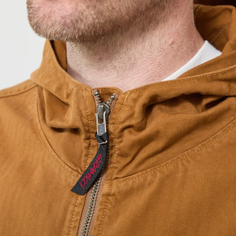 Gramicci Herringbone Hooded Jacket Umber-3