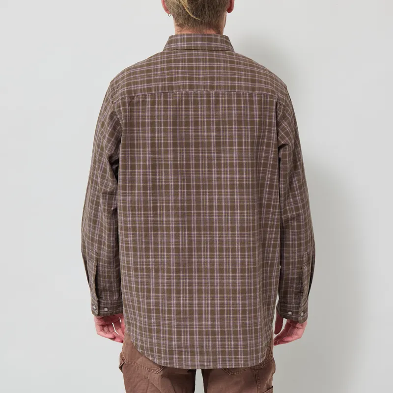Gramicci Heavyweight Checkered Shirt Violet-2