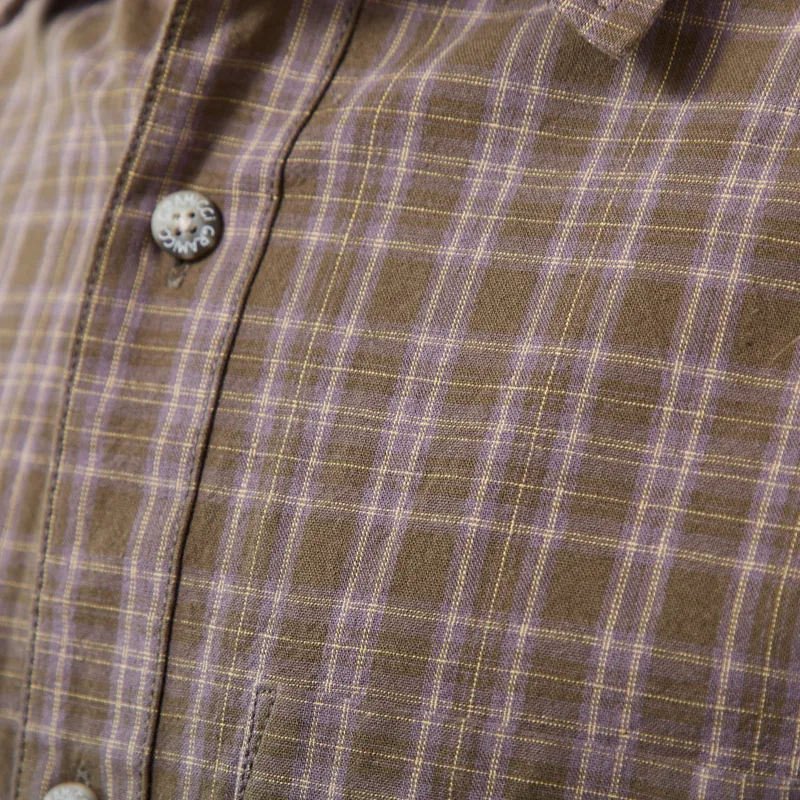 Gramicci Heavyweight Checkered Shirt Violet-7