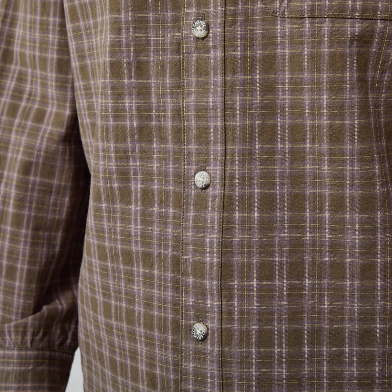 Gramicci Heavyweight Checkered Shirt Violet-8
