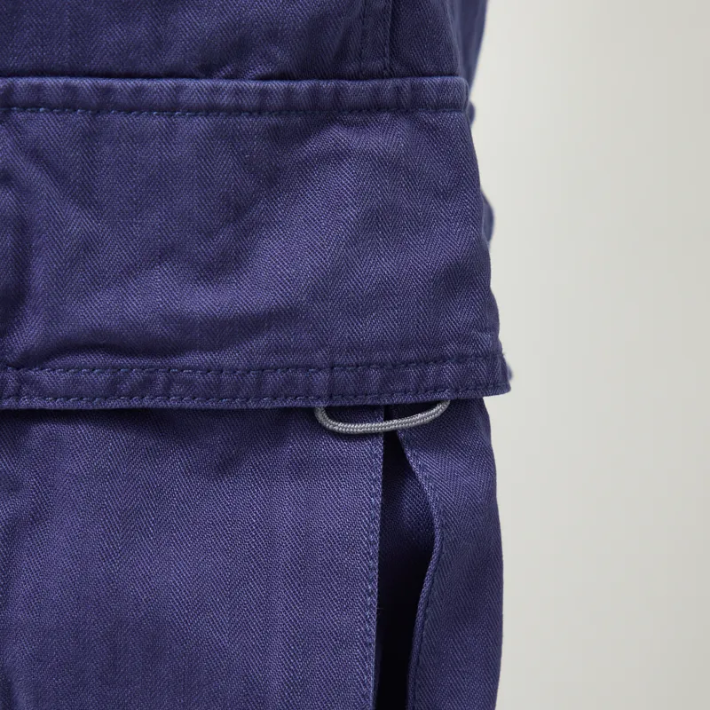 Gramicci Herringbone Cargo Pants Navy-7