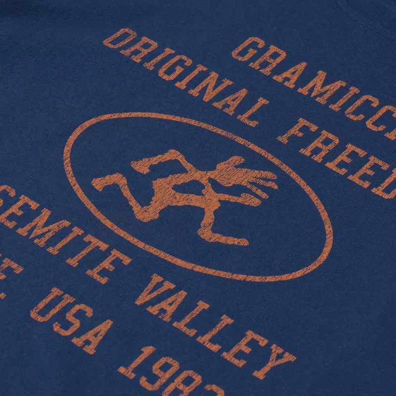 Gramicci Yosemite Valley T Shirt Navy-2