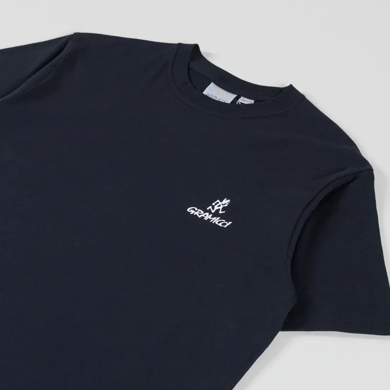 Gramicci One Point Chest Logo T Shirt Black-1