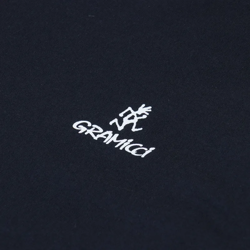 Gramicci One Point Chest Logo T Shirt Black-2