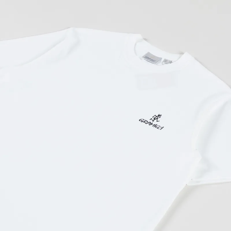 Gramicci One Point Chest Logo T Shirt White-1