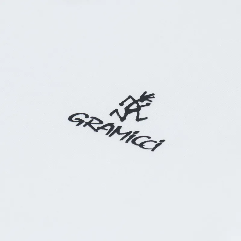 Gramicci One Point Chest Logo T Shirt White-2