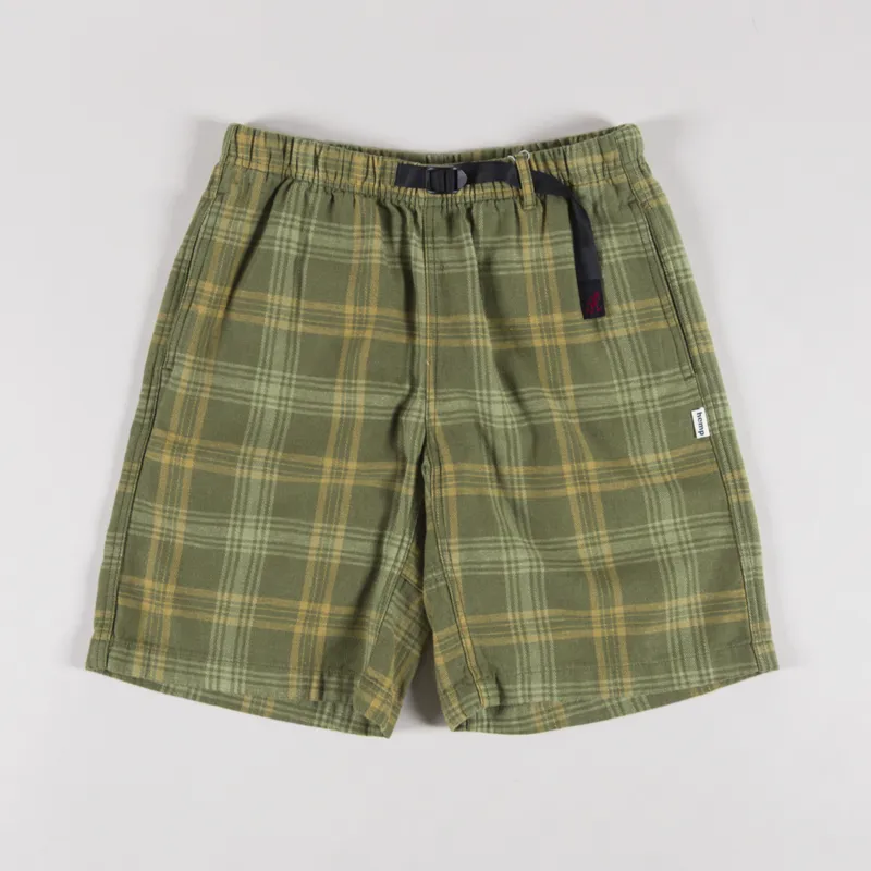 Gramicci Hemp G-Shorts Plaid Green