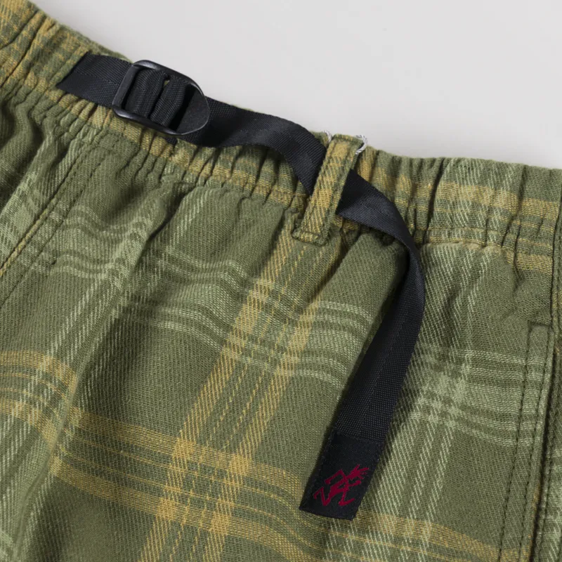 Gramicci Hemp G-Shorts Plaid Green-4