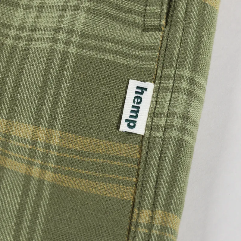 Gramicci Hemp G-Shorts Plaid Green-7