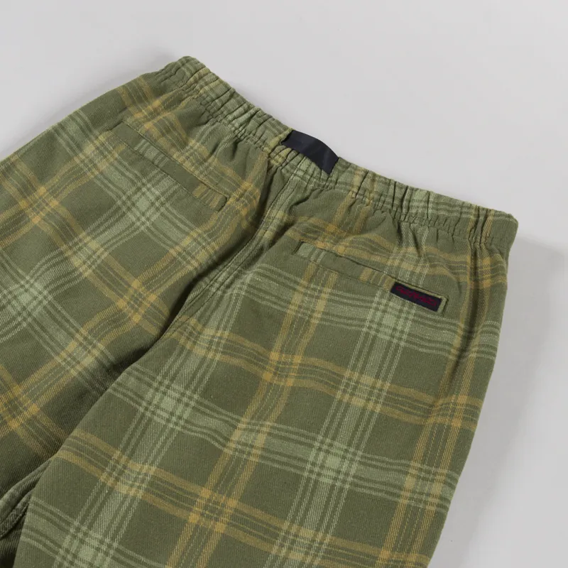 Gramicci Hemp G-Shorts Plaid Green-3