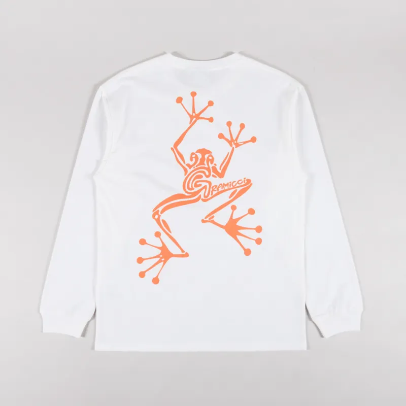 Gramicci Sticky Hands Long Sleeve T Shirt White