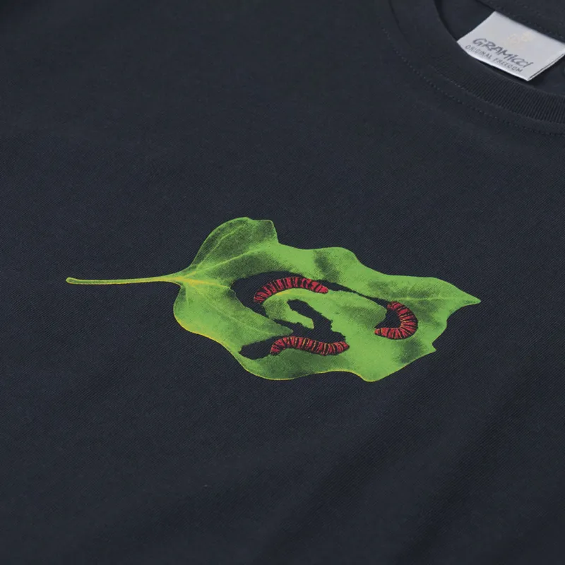 Gramicci Leaf T Shirt Vintage Black-2