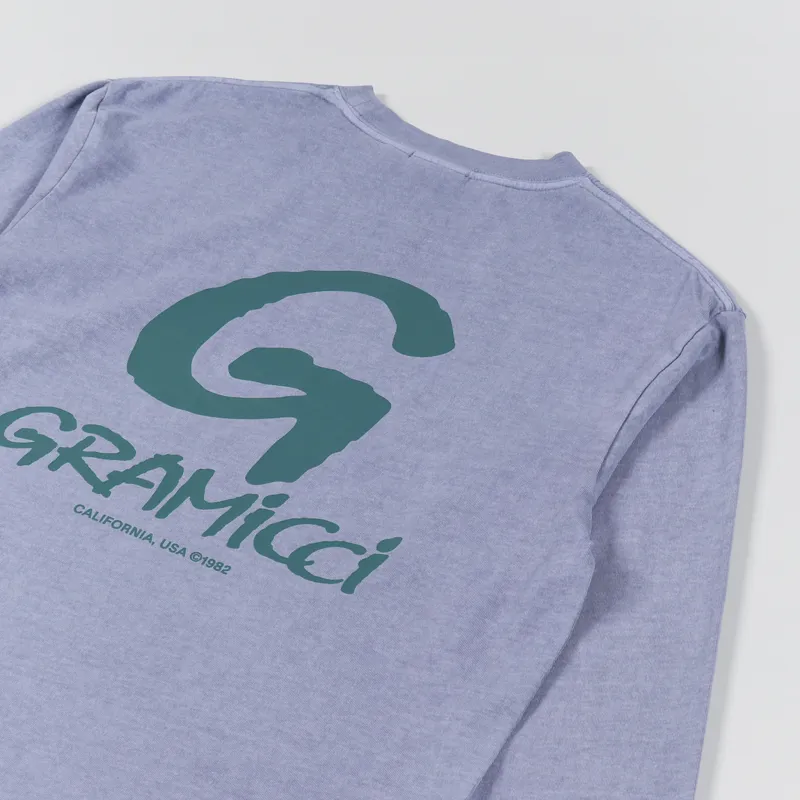 Gramicci G Logo Long Sleeve T Shirt Dusty Purple-2