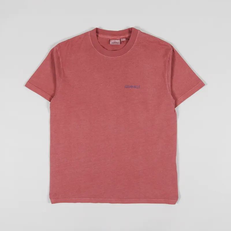 Gramicci G Logo T Shirt Dusty Red-1