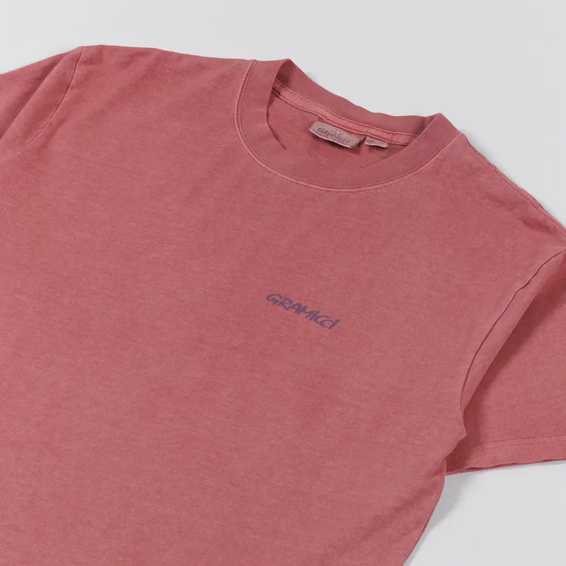 Gramicci G Logo T Shirt Dusty Red-3