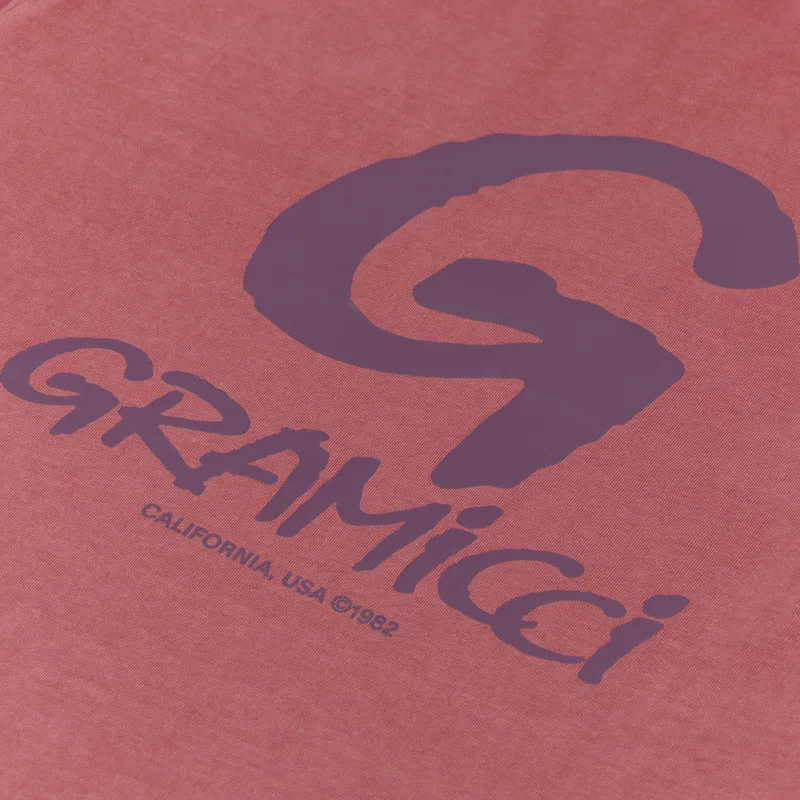 Gramicci G Logo T Shirt Dusty Red-4