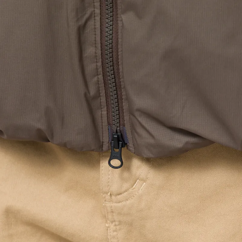 Goldwin WINDSTOPPER BY GORE-TEX LABS Puffy Jacket Major Brown-12