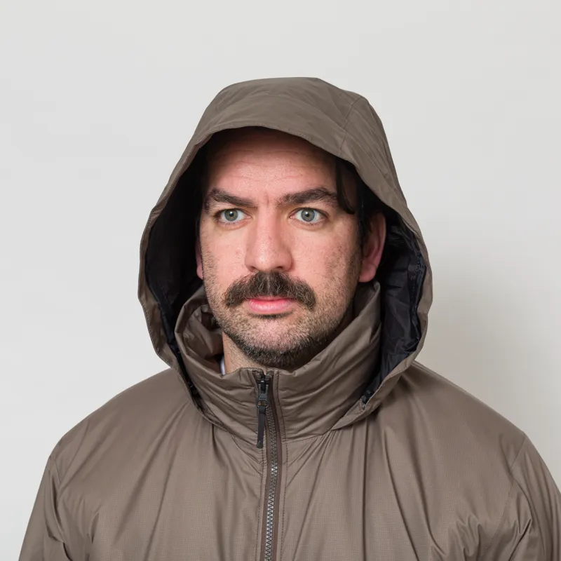 Goldwin WINDSTOPPER BY GORE-TEX LABS Puffy Jacket Major Brown-6