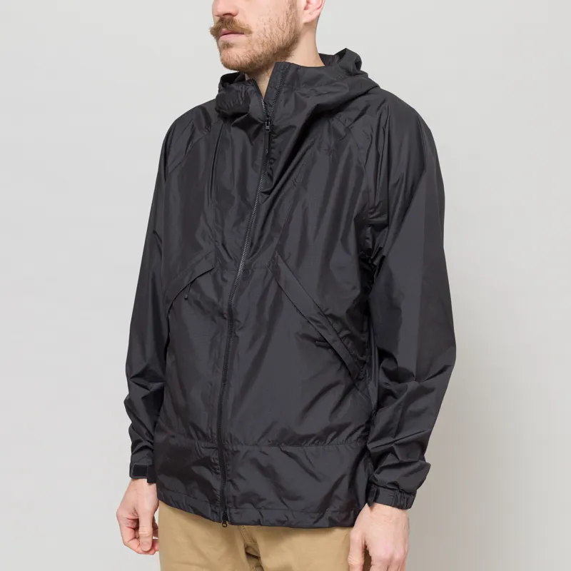 Goldwin Ripstop Hooded Jacket Black-1