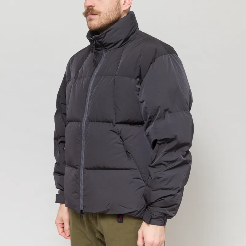 Goldwin Dope Dyed Ripple Nylon Down Jacket Deep Charcoal-1