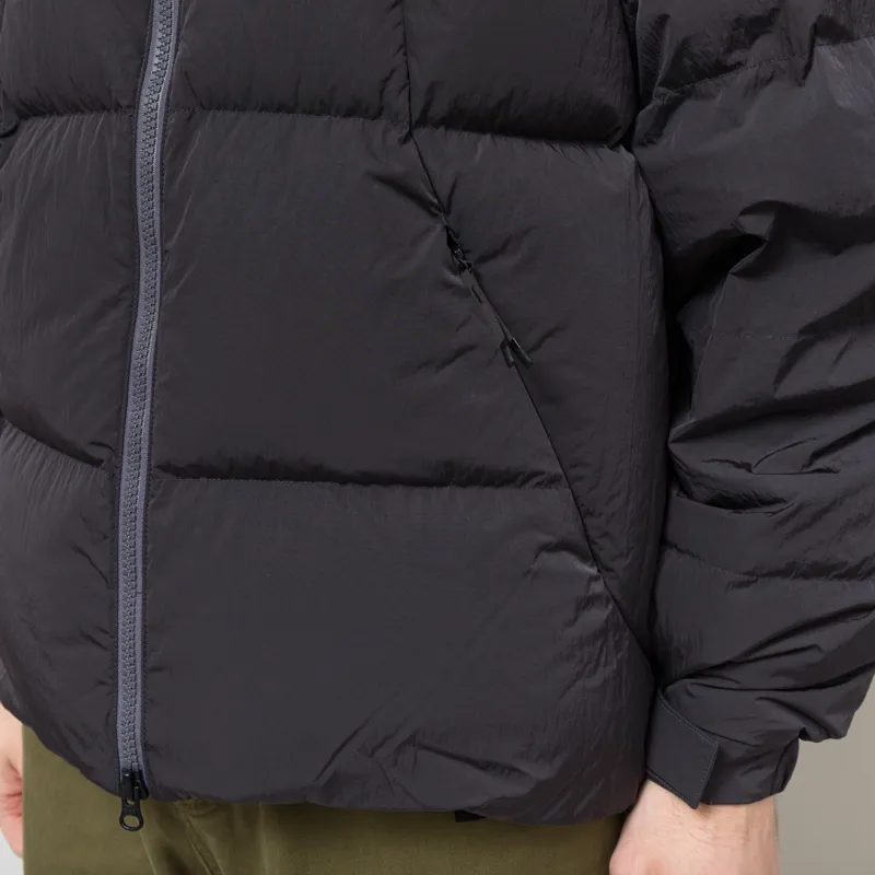 Goldwin Dope Dyed Ripple Nylon Down Jacket Deep Charcoal-6