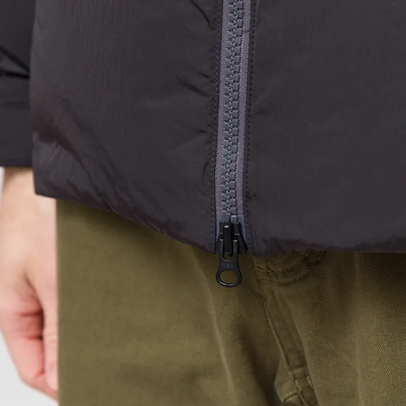 Goldwin Dope Dyed Ripple Nylon Down Jacket Deep Charcoal-12