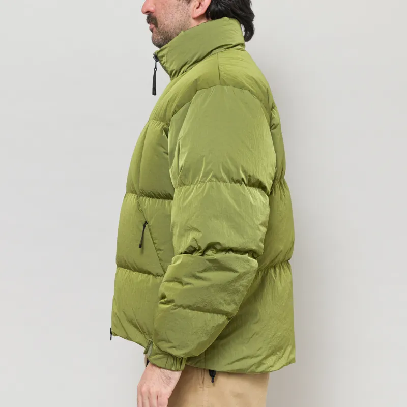 Goldwin Dope Dyed Ripple Nylon Down Jacket UJI Tea-2