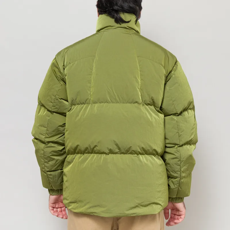 Goldwin Dope Dyed Ripple Nylon Down Jacket UJI Tea-3