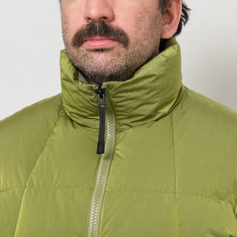 Goldwin Dope Dyed Ripple Nylon Down Jacket UJI Tea-5