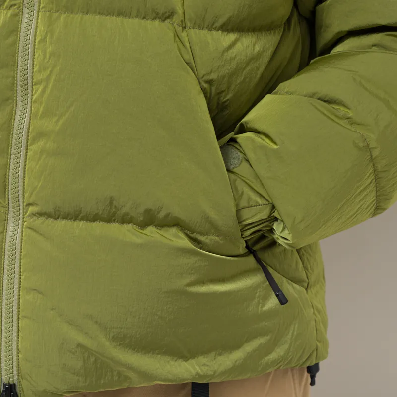 Goldwin Dope Dyed Ripple Nylon Down Jacket UJI Tea-8