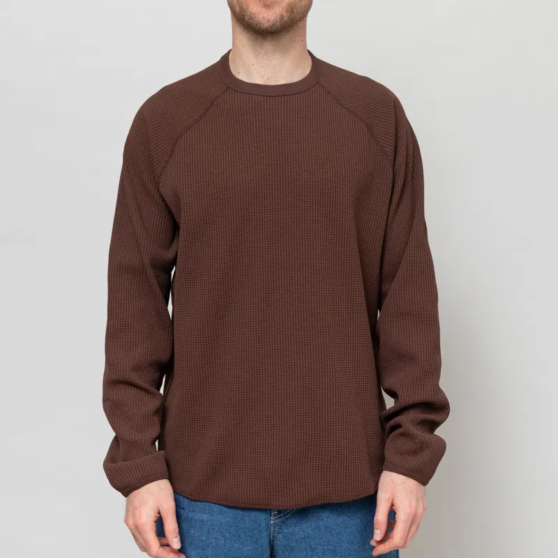 Goldwin WF Light Long Sleeve T Shirt Chicory Brown