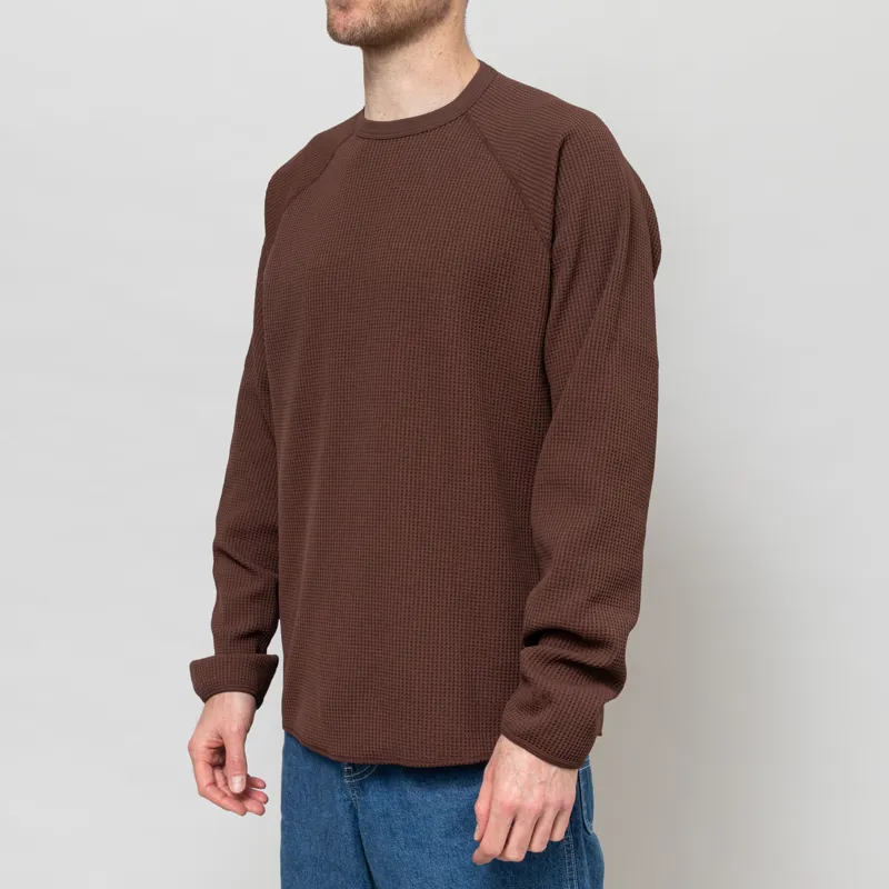 Goldwin WF Light Long Sleeve T Shirt Chicory Brown-1