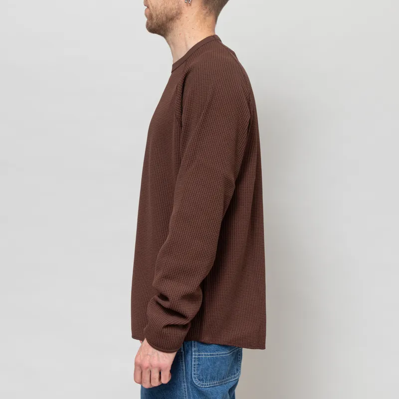 Goldwin WF Light Long Sleeve T Shirt Chicory Brown-2