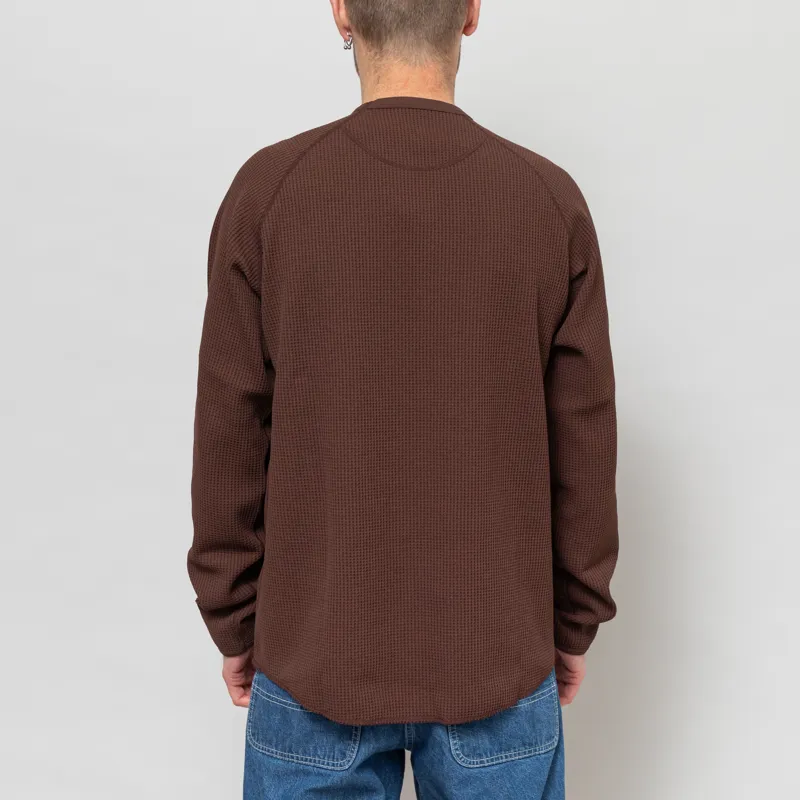 Goldwin WF Light Long Sleeve T Shirt Chicory Brown-3