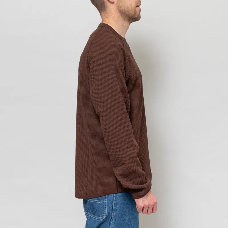 Goldwin WF Light Long Sleeve T Shirt Chicory Brown-4