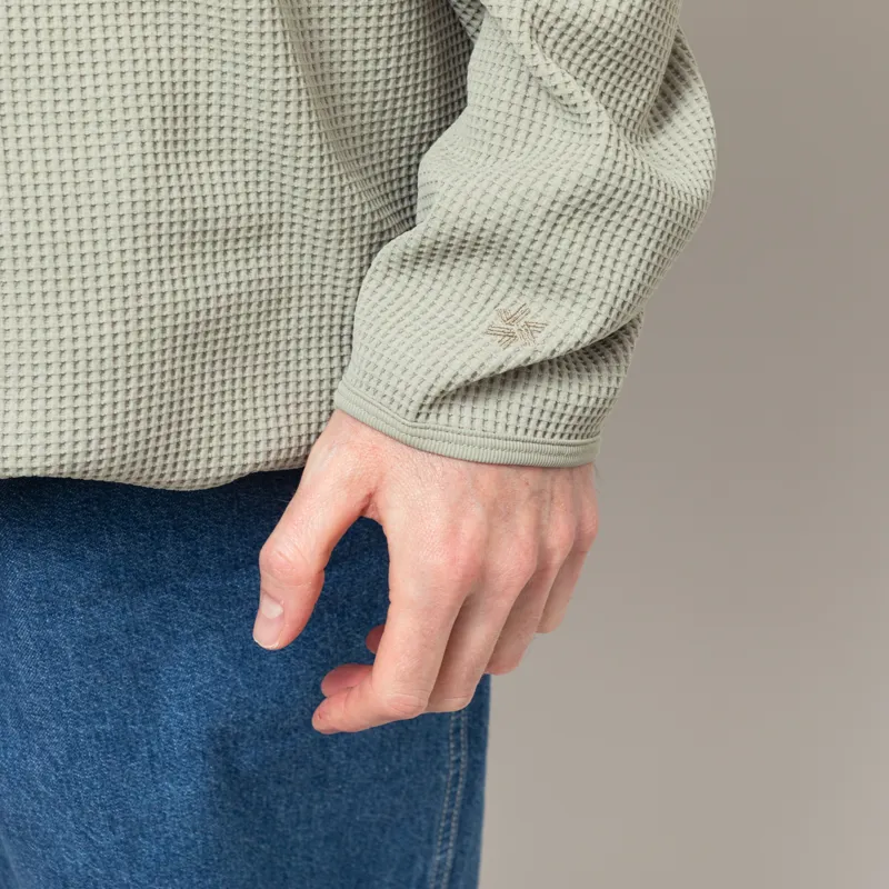 Goldwin WF Light Long Sleeve T Shirt Oak Beige-8