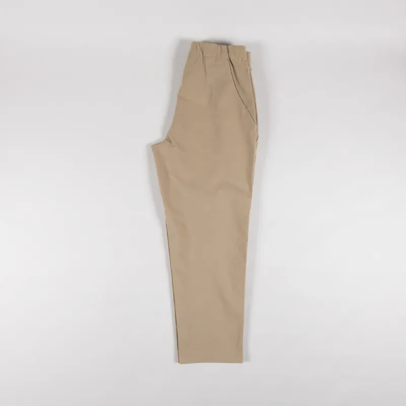Goldwin One Tuck Tapered Stretch Pants Clay Beige-2
